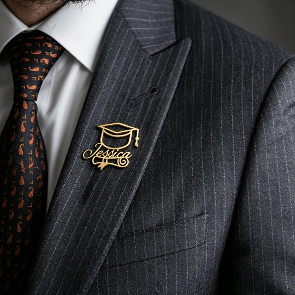 Brooch Pin Gold - Spilla Personalizzata per Cappello di Laurea
