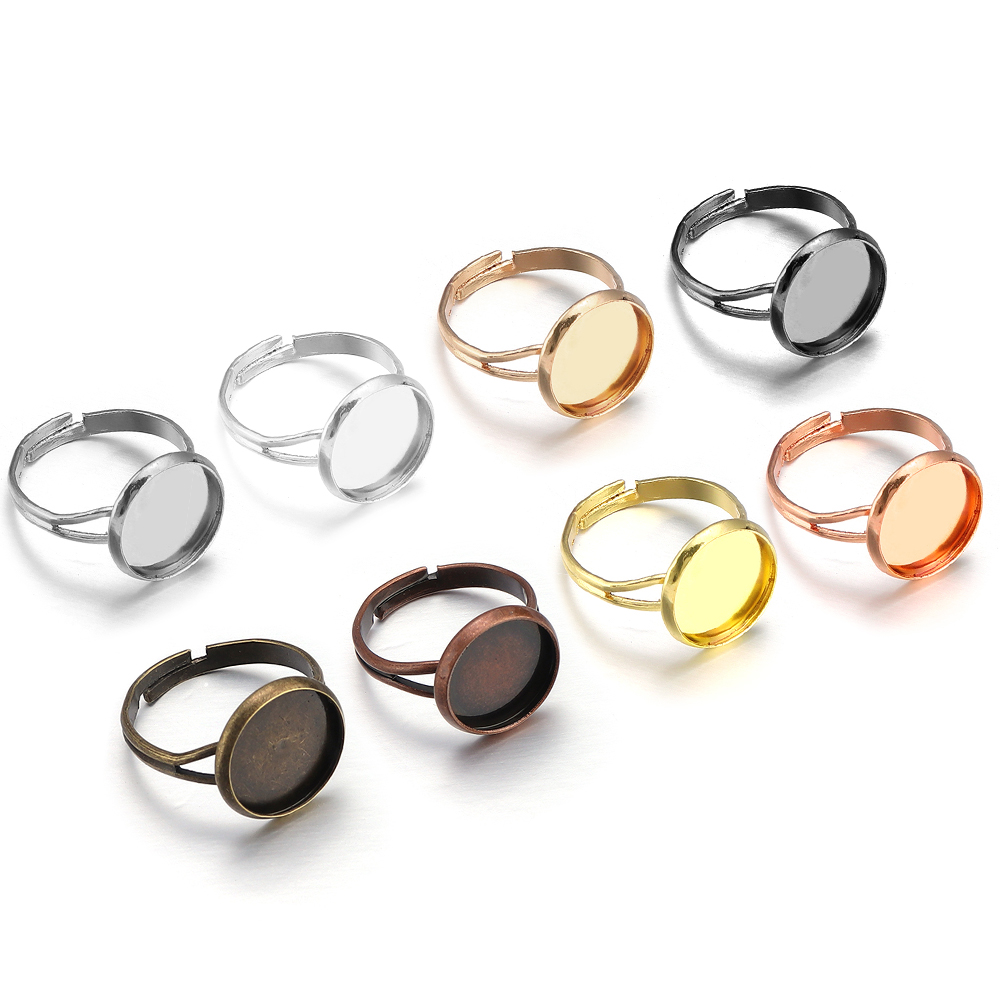 Ring Set Adjustable - 10 Pezzi/Lotto Base Anello Regolabile Vuota