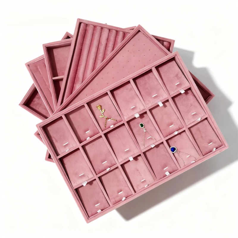 Women Accessories Drawer - Vassoi Organizzatori in Velluto per Cassetti,