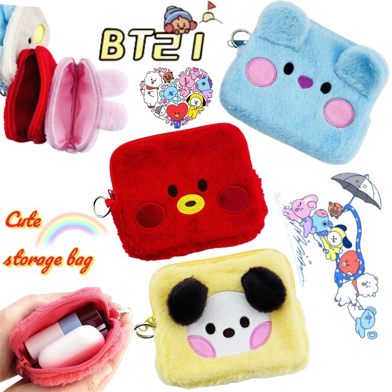 Women'S Vanity Accessories - Borsa cosmetica bidimensionale BT21 Koya Tata