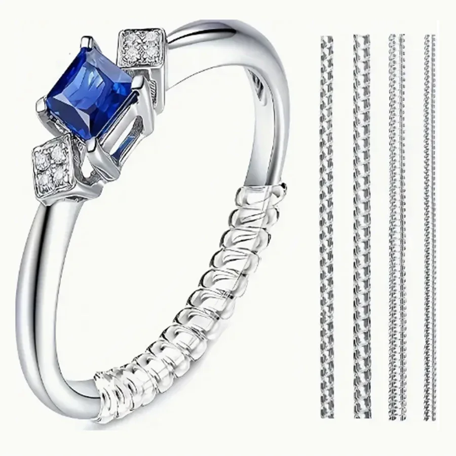 Ring Set Adjustable - 4/8 pezzi-Regolatore della dimensione dell'anello-Protezione dell'anello