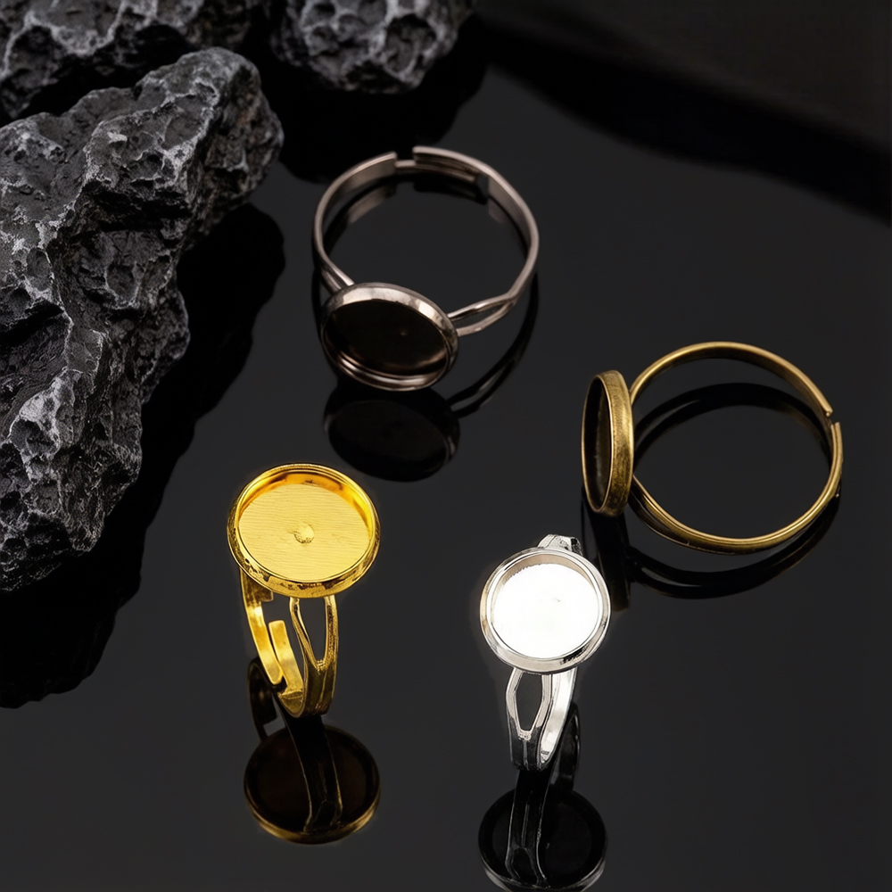 Ring Set Adjustable - 10 pz/lotto Base Anello Regolabile Vuota