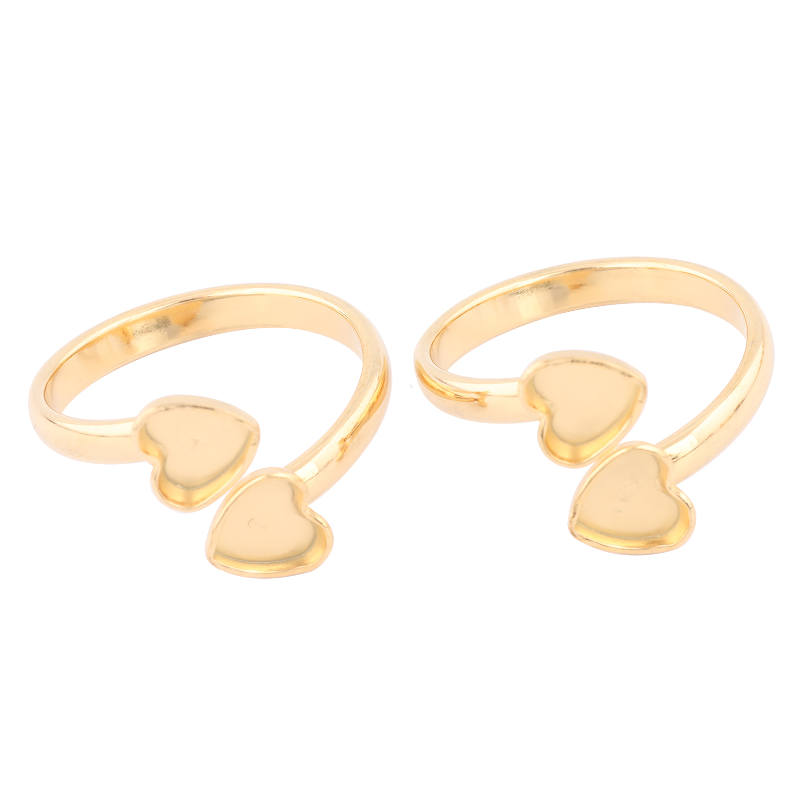 Ring Set Adjustable - 10 pezzi in acciaio inossidabile placcato