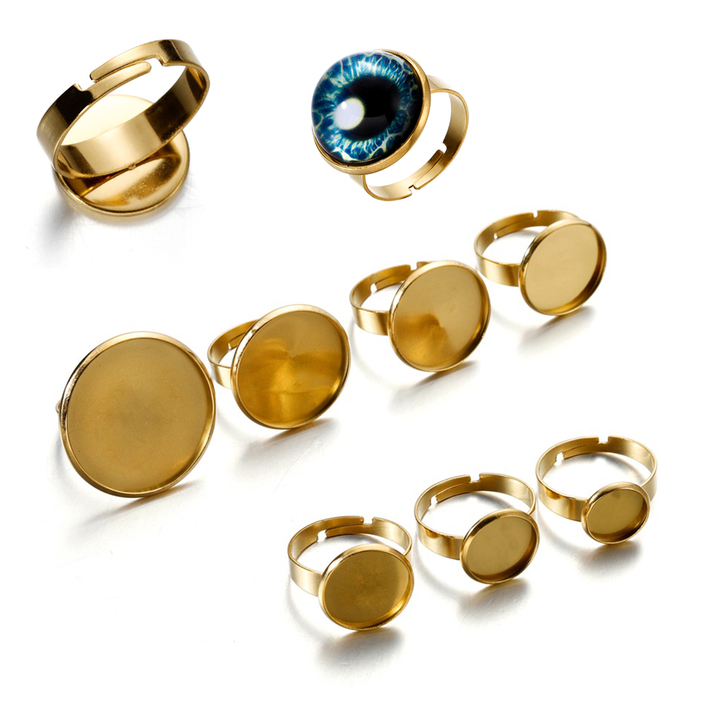 Ring Set Adjustable - 10 Pezzi Base Anello Regolabile in