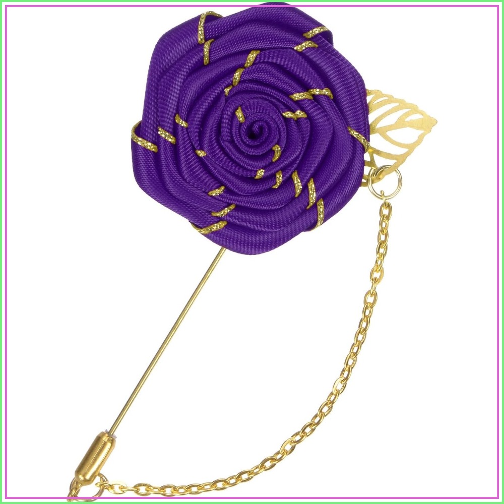 Brooch Pin Gold - Spilla a forma di rosa in