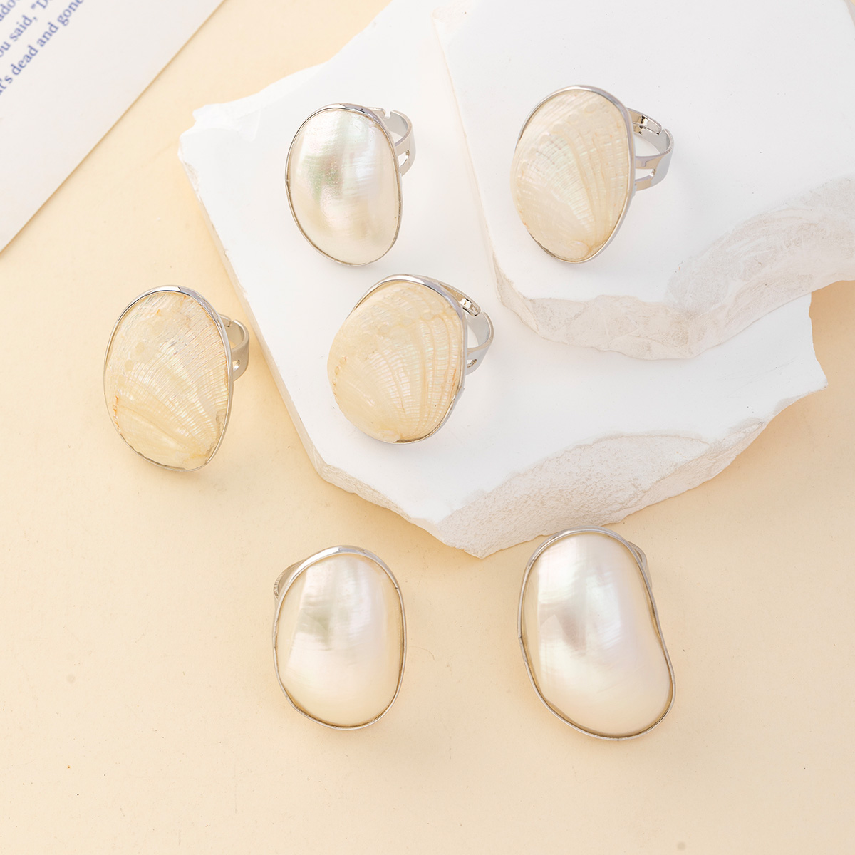 Vintage Chunky Shell Rings for - Women Accessories Outlet recensione e prezzo