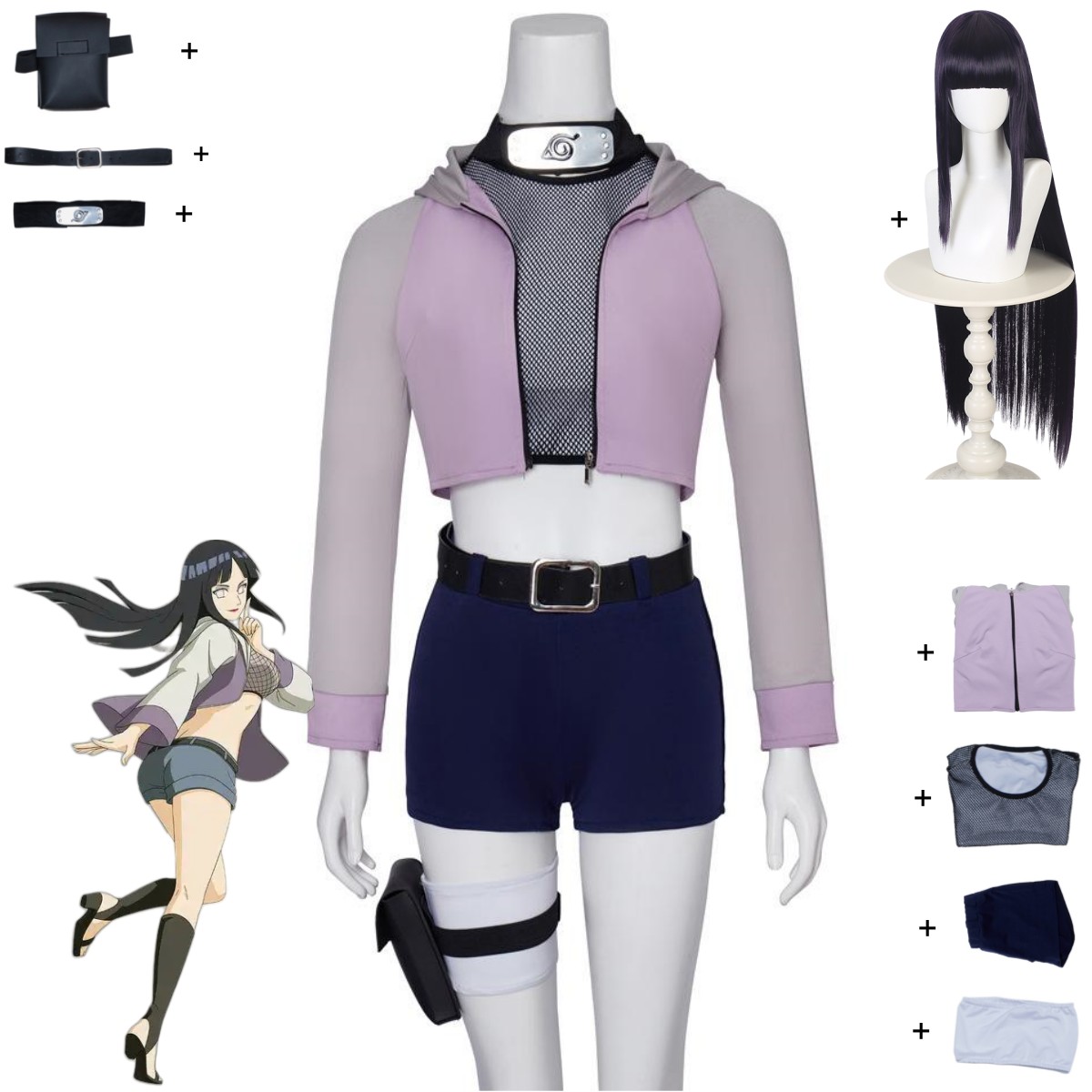 Anime Hyuga Hinata Costume Cos - Women Accessories Bag recensione e prezzo