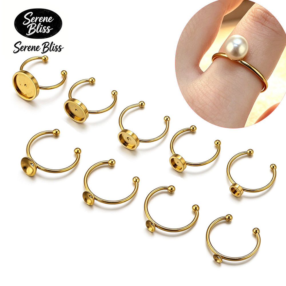 10 Pezzi Base per Cabochon Rot - Ring Set Adjustable recensione e prezzo