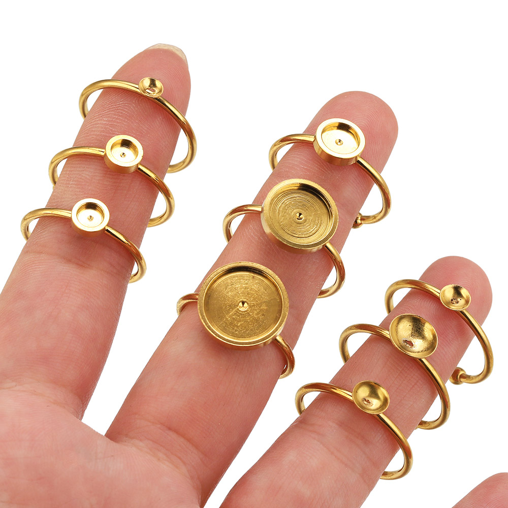 10 Pezzi Base per Cabochon Rot - Ring Set Adjustable recensione e prezzo