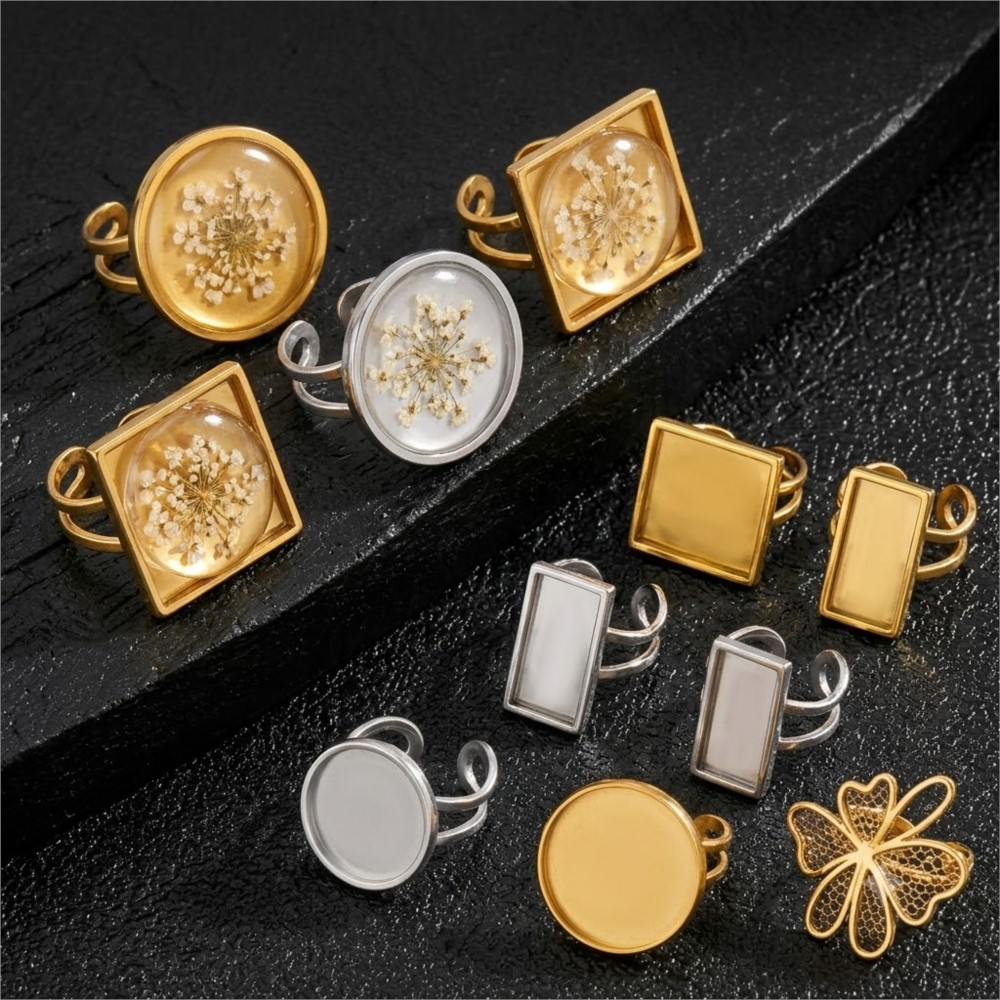2 Pezzi Base Quadrata Piatta i - Ring Set Adjustable recensione e prezzo