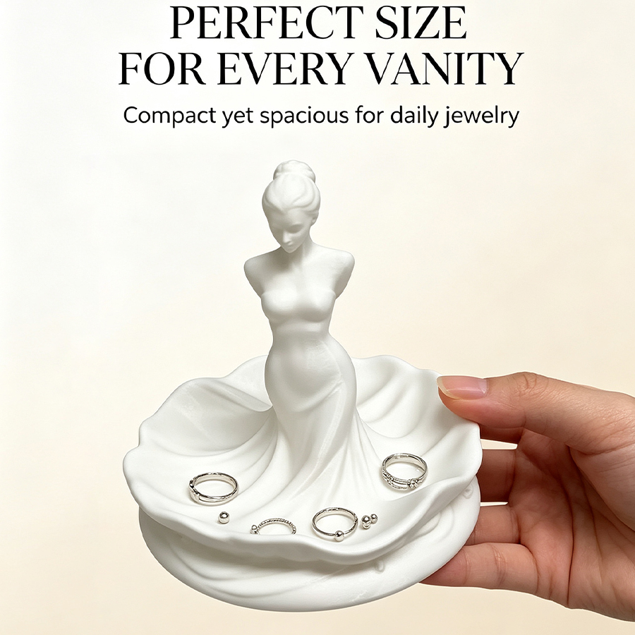 Vassoio portagioie bianco a fo - Women Accessories Store recensione e prezzo