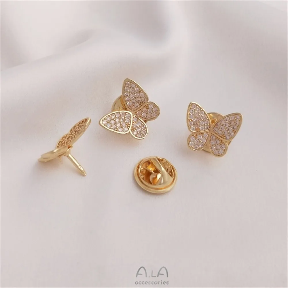 14K placcato oro micro intarsi - Brooch Pin Gold recensione e prezzo
