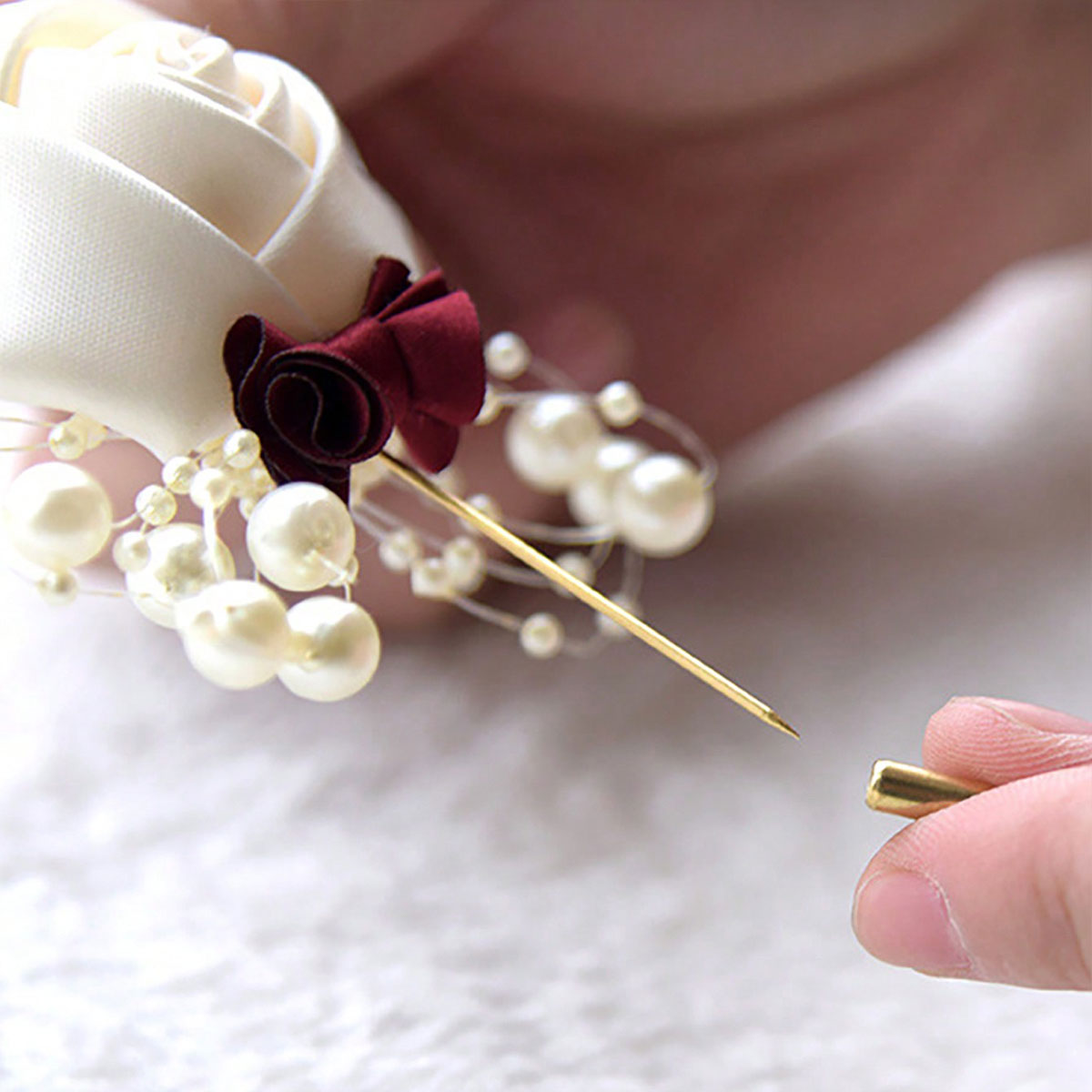 1 Pezzo Boutonnière da Sposo a - Brooch Pin Gold recensione e prezzo