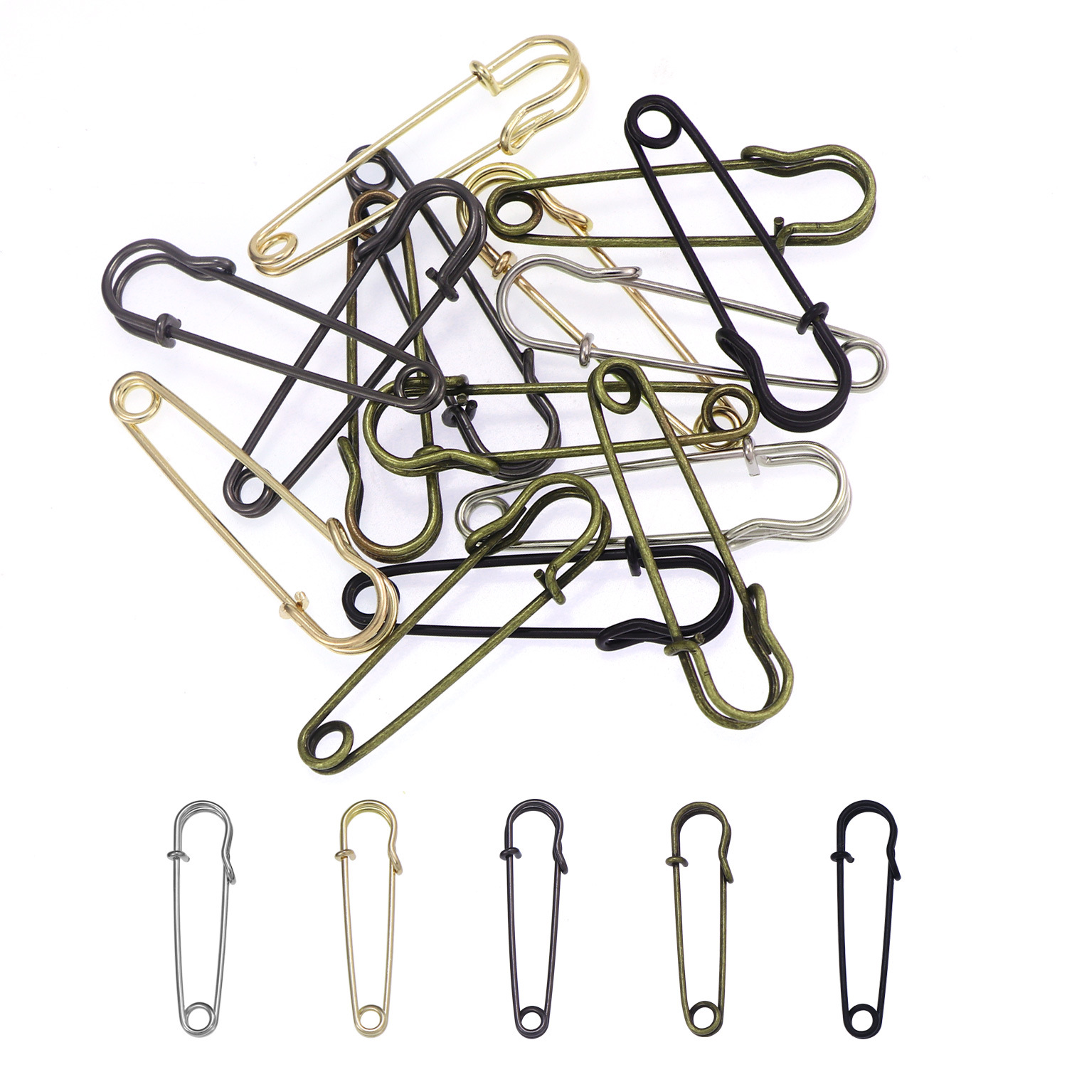 20 pz 50mm spille da balia in  - Brooch Pin Gold recensione e prezzo