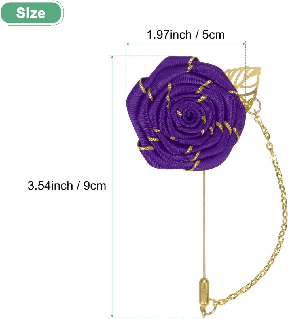 Spilla a forma di rosa in tess - Brooch Pin Gold recensione e prezzo